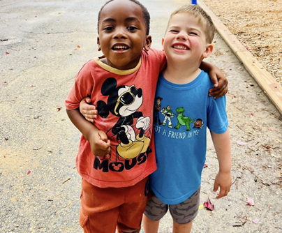Two children at Hometown Preschool